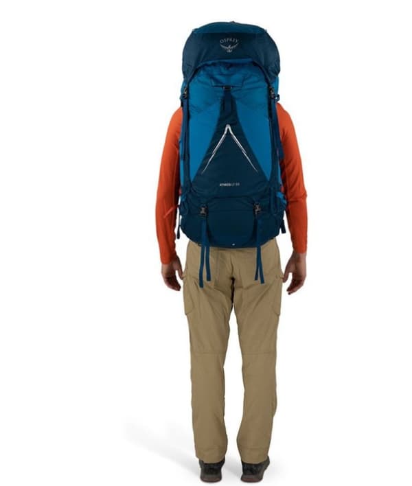 OSPREY Atmos AG LT 65 -vaellusreppu, laivastonsininen, L/XL