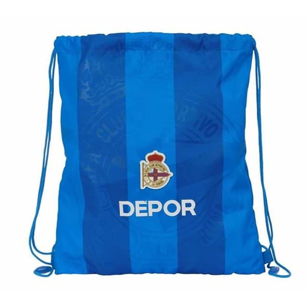 Skopåse med remmar R. C. Deportivo de La Coruña Blå 35 x 40 x 1 cm