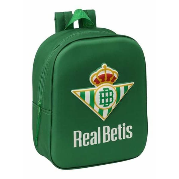 Skolryggsäck Real Betis Balompié 22 x 27 x 10 cm 3D