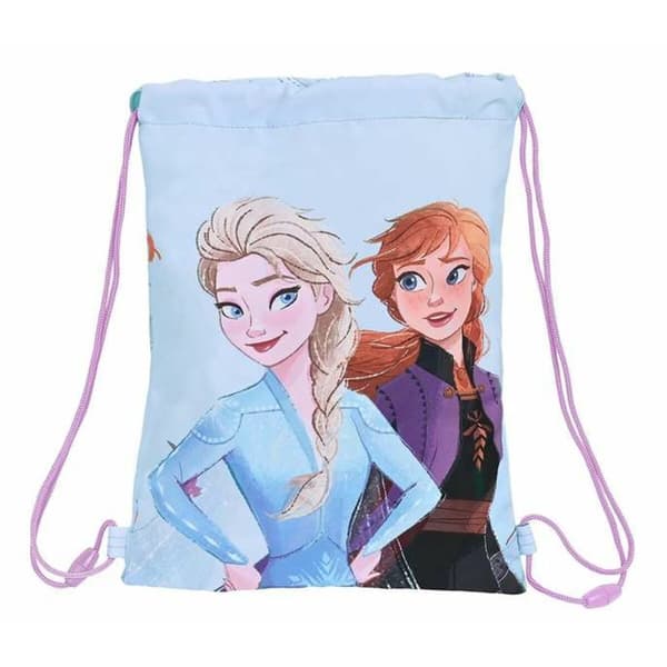 Skopåse med remmar Frozen Believe Lila 26 x 34 x 1 cm