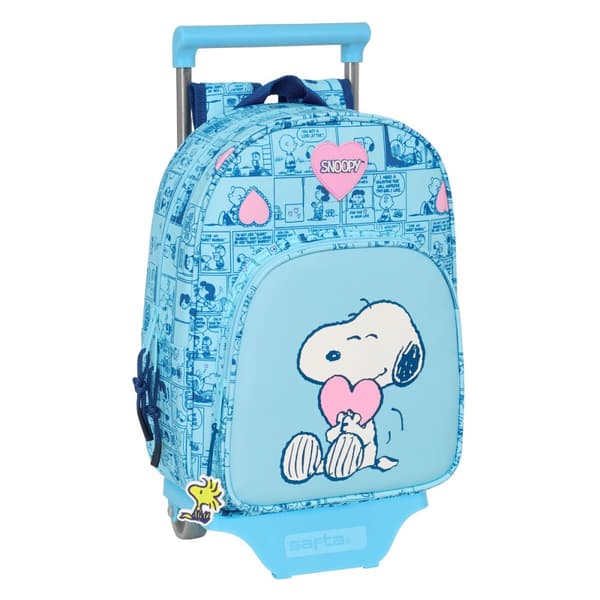 Skolväska med hjul Snoopy Love 26 x 34 x 11 cm