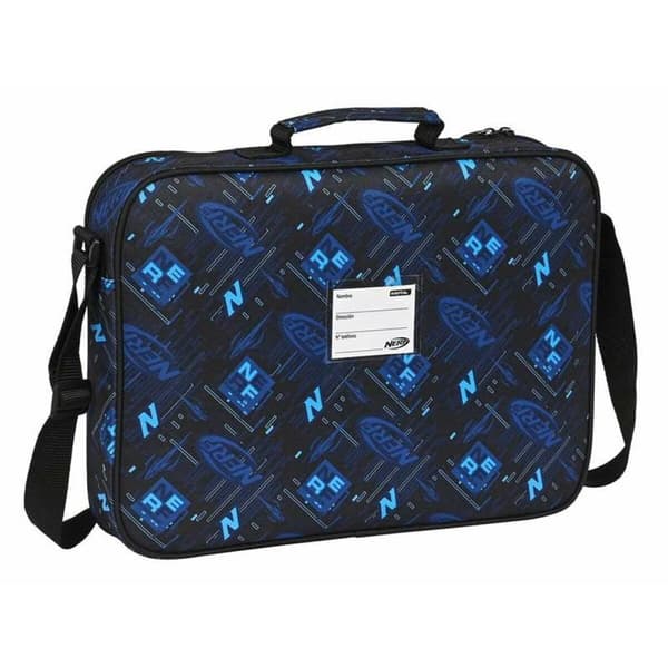 Skole skoletaske Nerf Boost Sort 38 x 28 x 6 cm