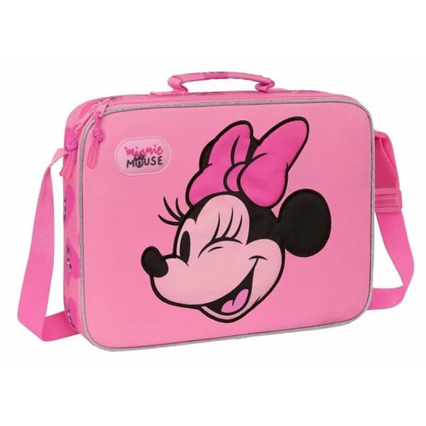 Skole skoletaske Minnie Mouse Loving Pink 38 x 28 x 6 cm