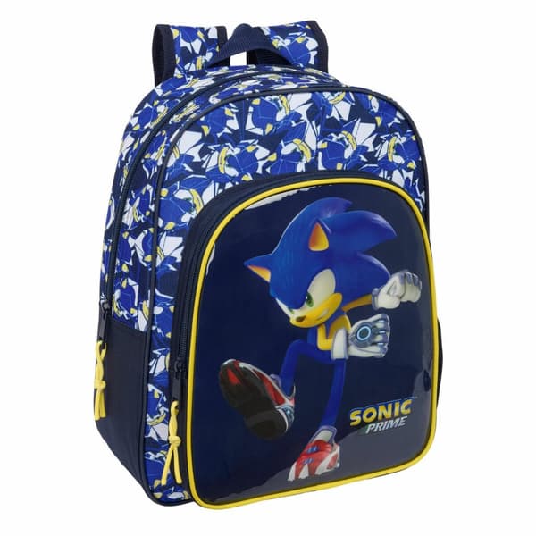 Skoletaske Sonic City 26 x 34 x 11 cm
