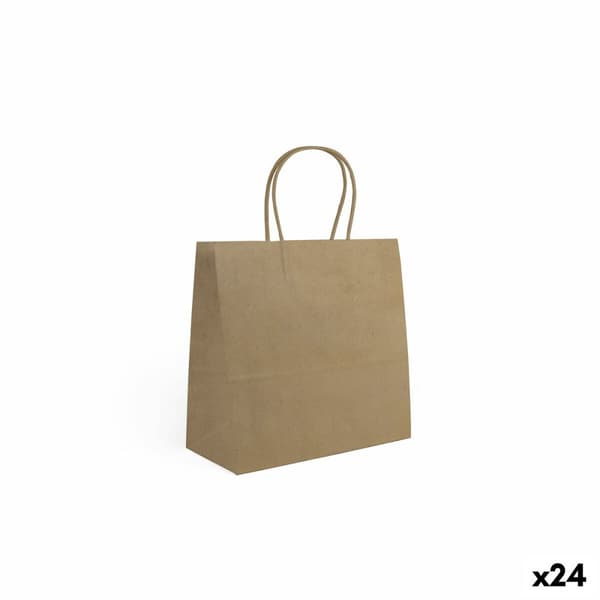 Papirpose Algon Kraft 26 x 17 x 26 cm (24 enheder)