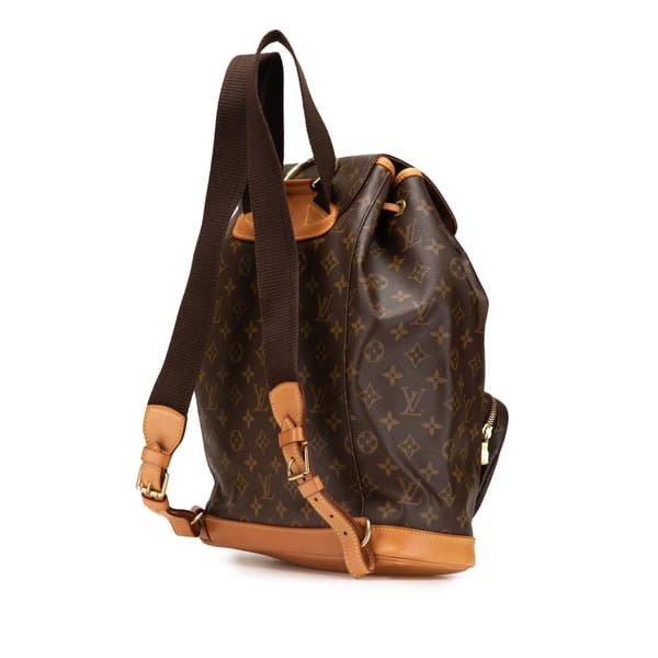 Pre-owned Louis Vuitton Monogram Montsouris GM Brown