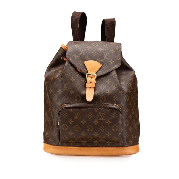 Pre-owned Louis Vuitton Monogram Montsouris GM Brown