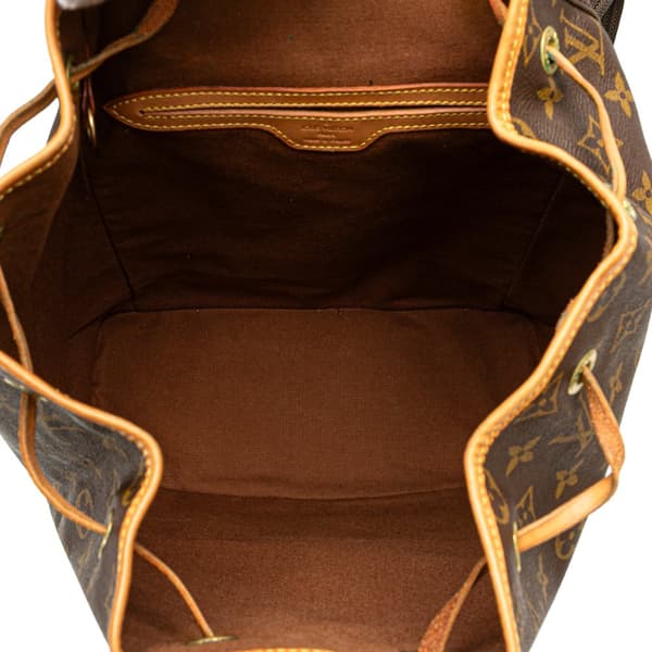 Pre-owned Louis Vuitton Monogram Montsouris GM Brown