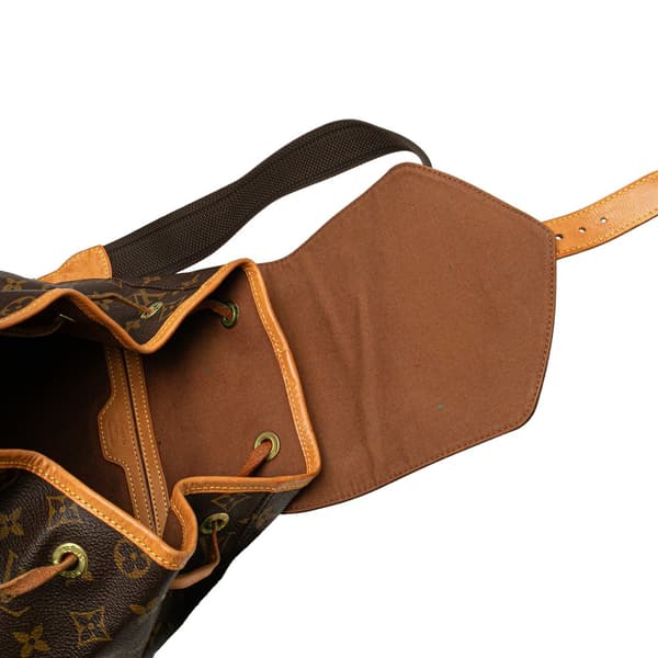 Pre-owned Louis Vuitton Monogram Montsouris GM Brown