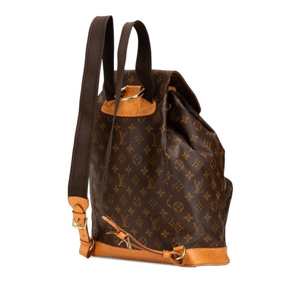 Pre-owned Louis Vuitton Monogram Montsouris GM Brown