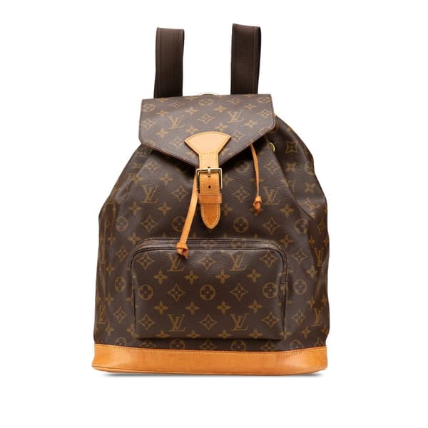 Pre-owned Louis Vuitton Monogram Montsouris GM Brown