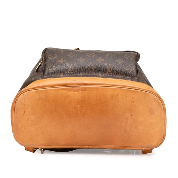 Pre-owned Louis Vuitton Monogram Montsouris GM Brown