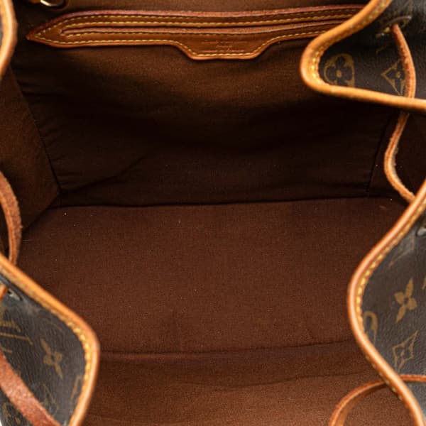 Pre-owned Louis Vuitton Monogram Montsouris GM Brown