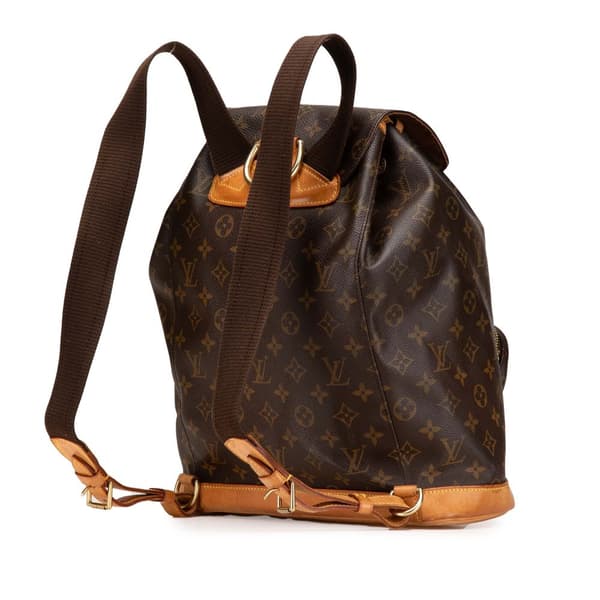 Pre-owned Louis Vuitton Monogram Montsouris GM Brown