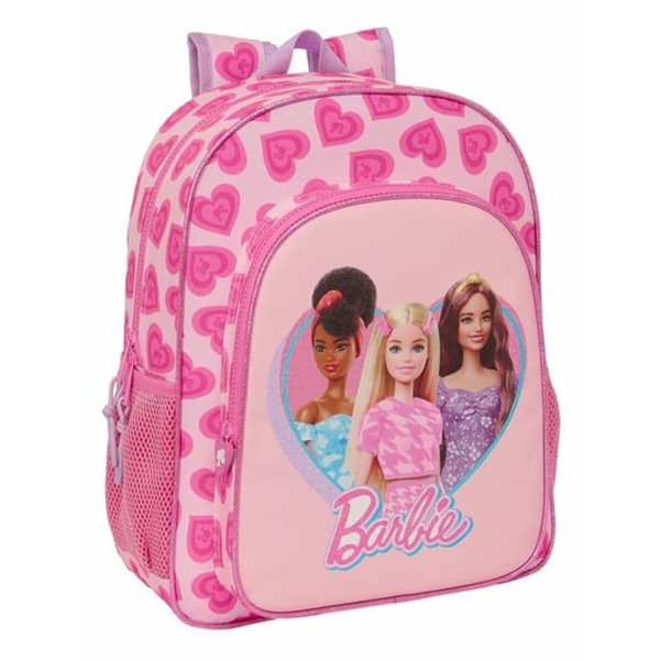 Skoletaske Barbie Love Pink 32 x 38 x 12 cm