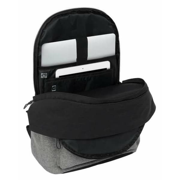 Laptop rygsæk Safta Rhino Sort Grå 31 x 44 x 18 cm