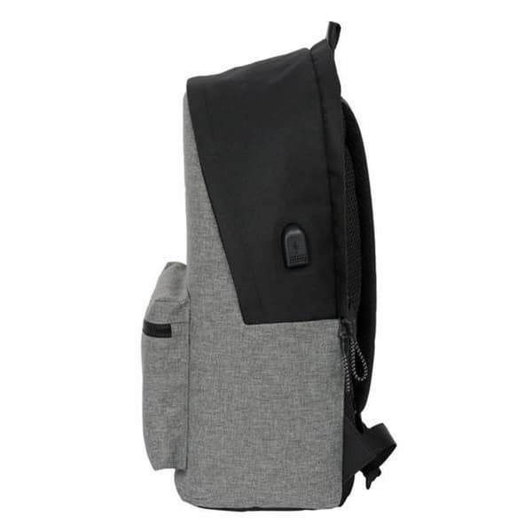 Laptop rygsæk Safta Rhino Sort Grå 31 x 44 x 18 cm