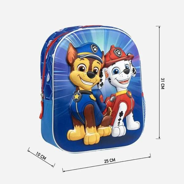 Skolryggsäck The Paw Patrol Blå 25,0 x 31,0 x 10,0 cm
