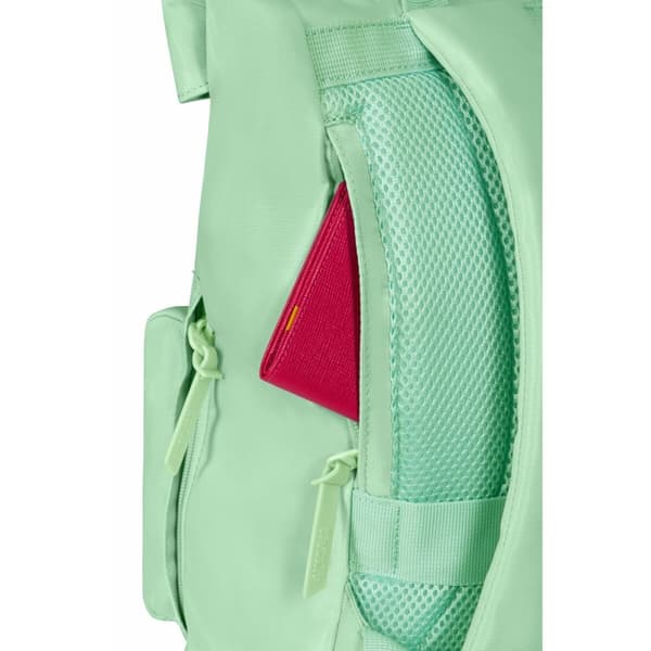 Rento reppu American Tourister Urban Groove Pastels Roll Top Vihreä Casual