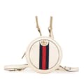 Pikkukuva 1 / 10: Pre-owned Gucci Mini Leather Round Ophidia Backpack White