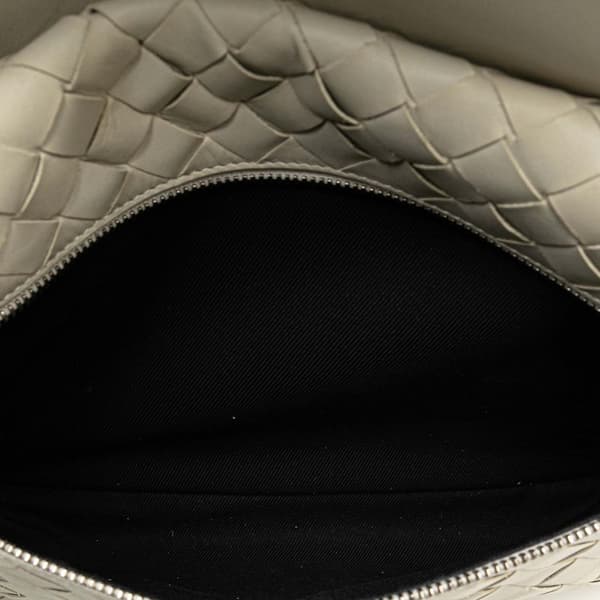 Pre-owned Bottega Veneta Nappa Intrecciato Backpack White