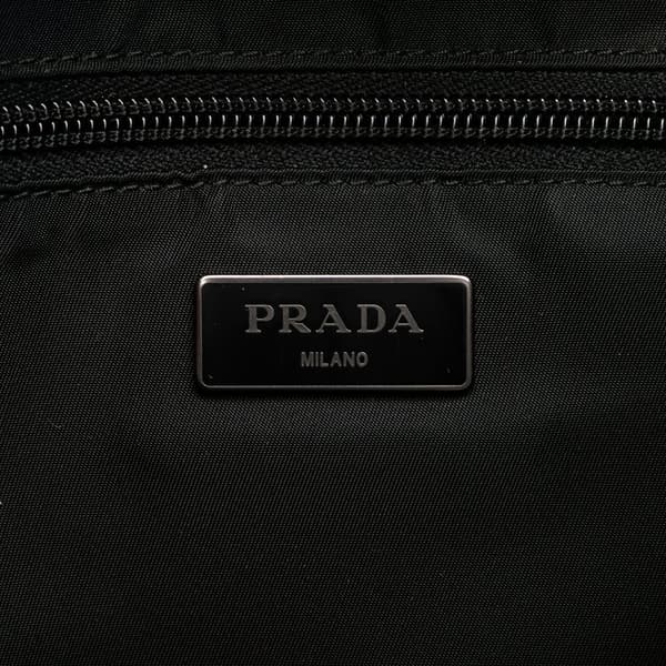 Pre-owned Prada Tessuto Camouflage Backpack Orange