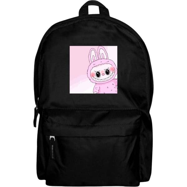 Barn-Ryggsäck | Bekväm och Färgglad Labubu Bunny Series Svart