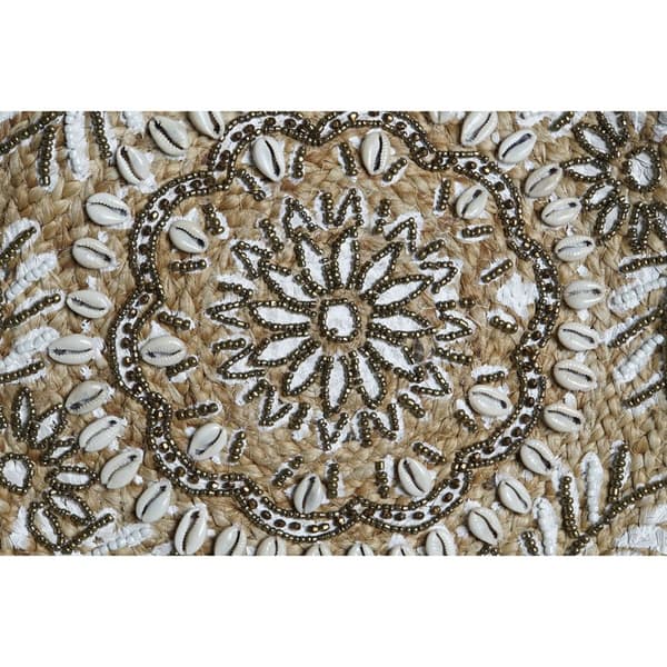 Damväska DKD Home Decor Svart Beige Naturell 36 x 12 x 36 cm (2 antal)