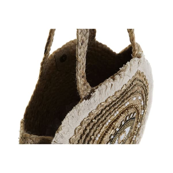 Damväska DKD Home Decor Svart Beige Naturell 36 x 12 x 36 cm (2 antal)