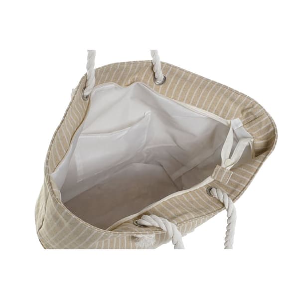 Damväska Home ESPRIT Blå Beige Naturell 52 x 16 x 33 cm (2 antal)