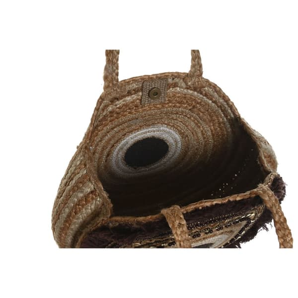 Håndveske for Kvinner DKD Home Decor Brun Krem 36 x 11 x 36 cm (2 enheter)