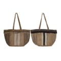 Miniatyrbillede 1 af 5: Håndtasker til damer DKD Home Decor Brun Flødefarvet 50 x 23 x 33 cm (2 enheder)