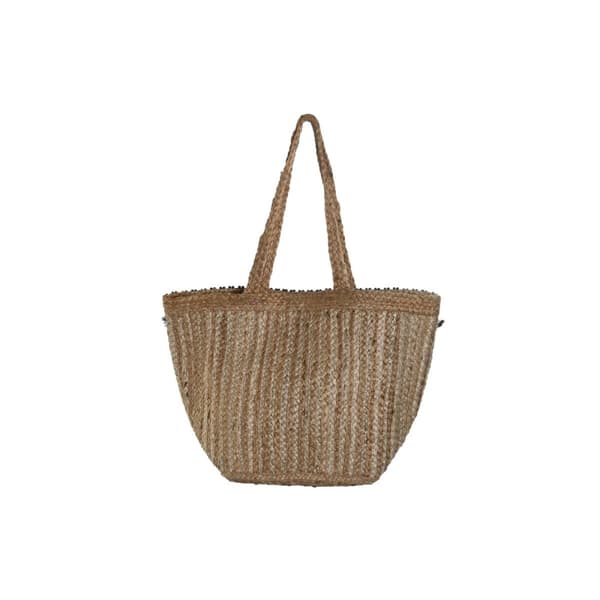 Naisten Käsilaukku DKD Home Decor Ruskea Kerma 50 x 23 x 33 cm (2 osaa)