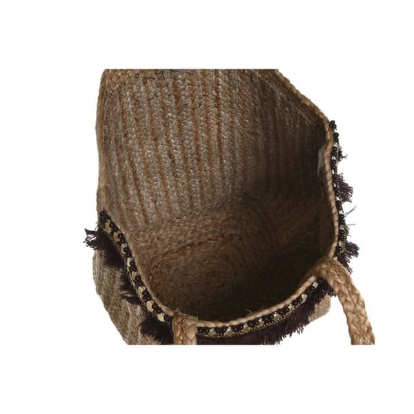 Håndtasker til damer DKD Home Decor Brun Flødefarvet 50 x 23 x 33 cm (2 enheder)