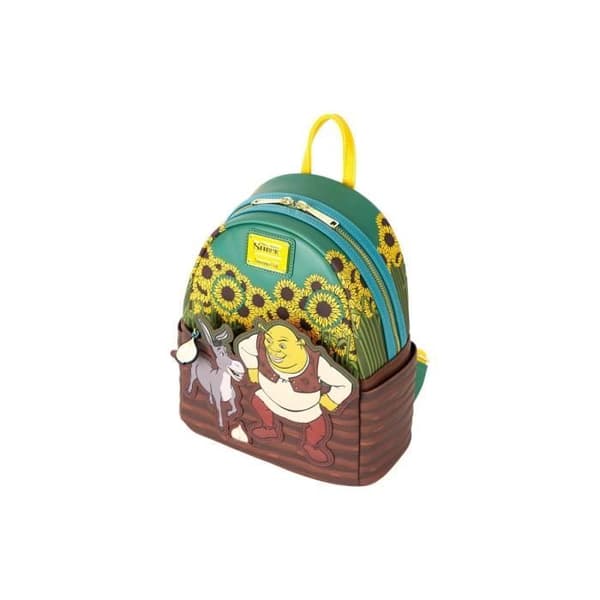Loungefly - Shrek - Mini ryggsäck Shrek &amp; Ekorre Solrosfält av Loungefly