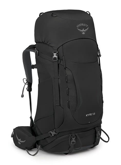 Osprey Kyte 58 naisten vaellusreppu M/L musta
