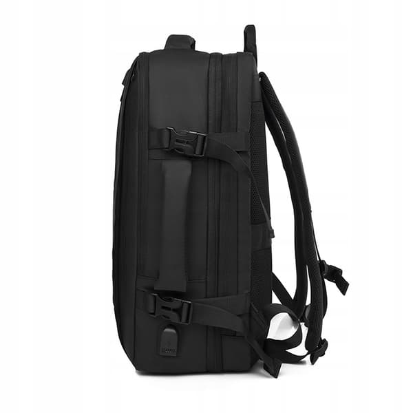 HERRE CITY RYGSÆK Elegant SORT STOR Skole KONTOR USB Laptop 32L