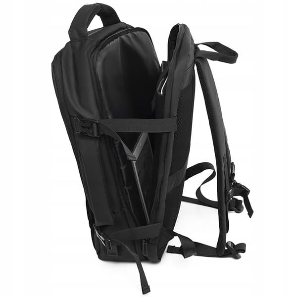 HERRE CITY RYGSÆK Elegant SORT STOR Skole KONTOR USB Laptop 32L