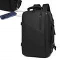 Miniatyrbillede 1 af 11: HERRE CITY RYGSÆK Elegant SORT STOR Skole KONTOR USB Laptop 32L