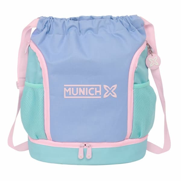 Rygsæk med Snore Munich Mellow Blå Pink Celestial 35 x 40 x 1 cm