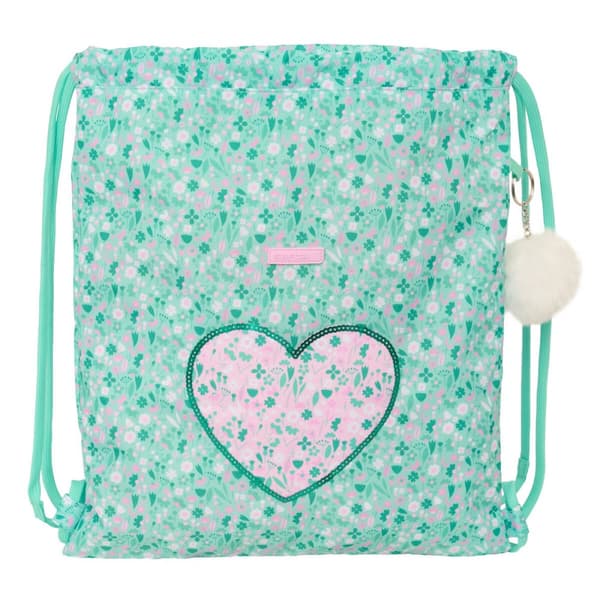 Skopåse med remmar Safta Cuore Mint 35 x 40 x 1 cm