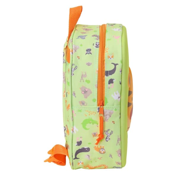 Barnryggsäck Safta Lime 22 x 27 x 10 cm 3D