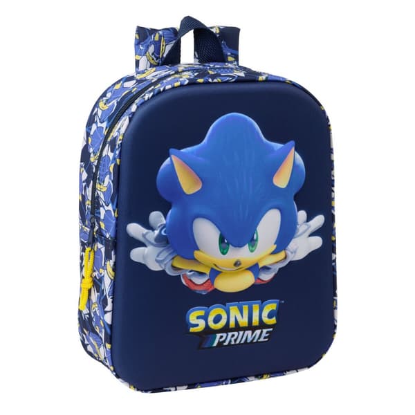 Skolryggsäck Sonic City Blå 22 x 27 x 10 cm