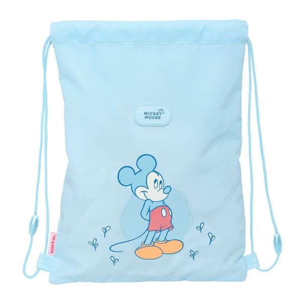 Skopåse med remmar Mickey Mouse Clubhouse Baby Blå 26 x 34 x 1 cm
