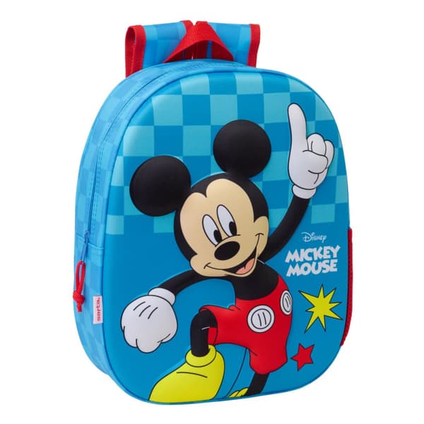 Barnryggsäck Mickey Mouse Clubhouse Blå 27 x 33 x 10 cm 3D