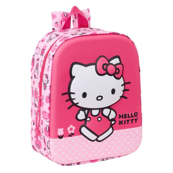 Skolryggsäck Hello Kitty Rosa 22 x 27 x 10 cm