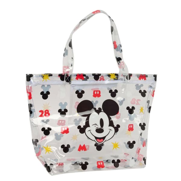Damväska Mickey Mouse Clubhouse Beach Multicolour Transparent 54 x 35 x 17 cm