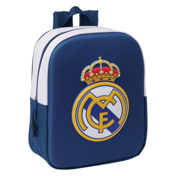Børnetaske Real Madrid C.F. Sort 22 x 27 x 10 cm 3D