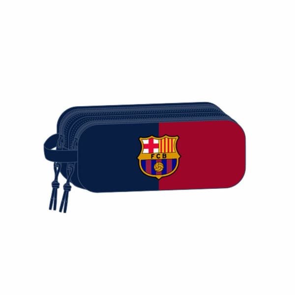 Dubbel bär-allt F.C. Barcelona Blå Rödbrun 21 x 8 x 6 cm 3D