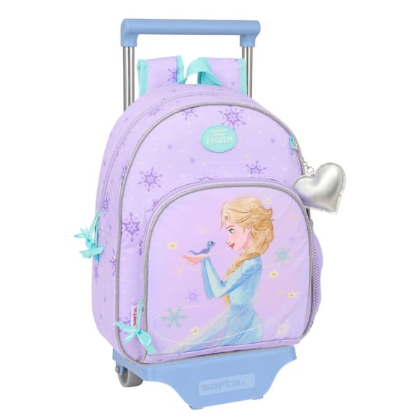 Skolväska med hjul Frozen Spirit Lila 28 x 34 x 10 cm